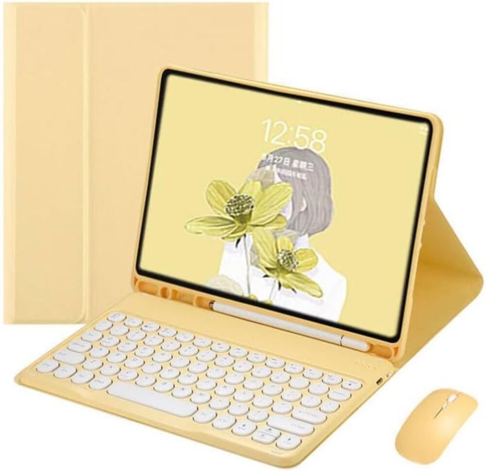 YEEHi iPad Mini 4 & 5 Keyboard Case with Mouse - Brand New In Box (Yellow)